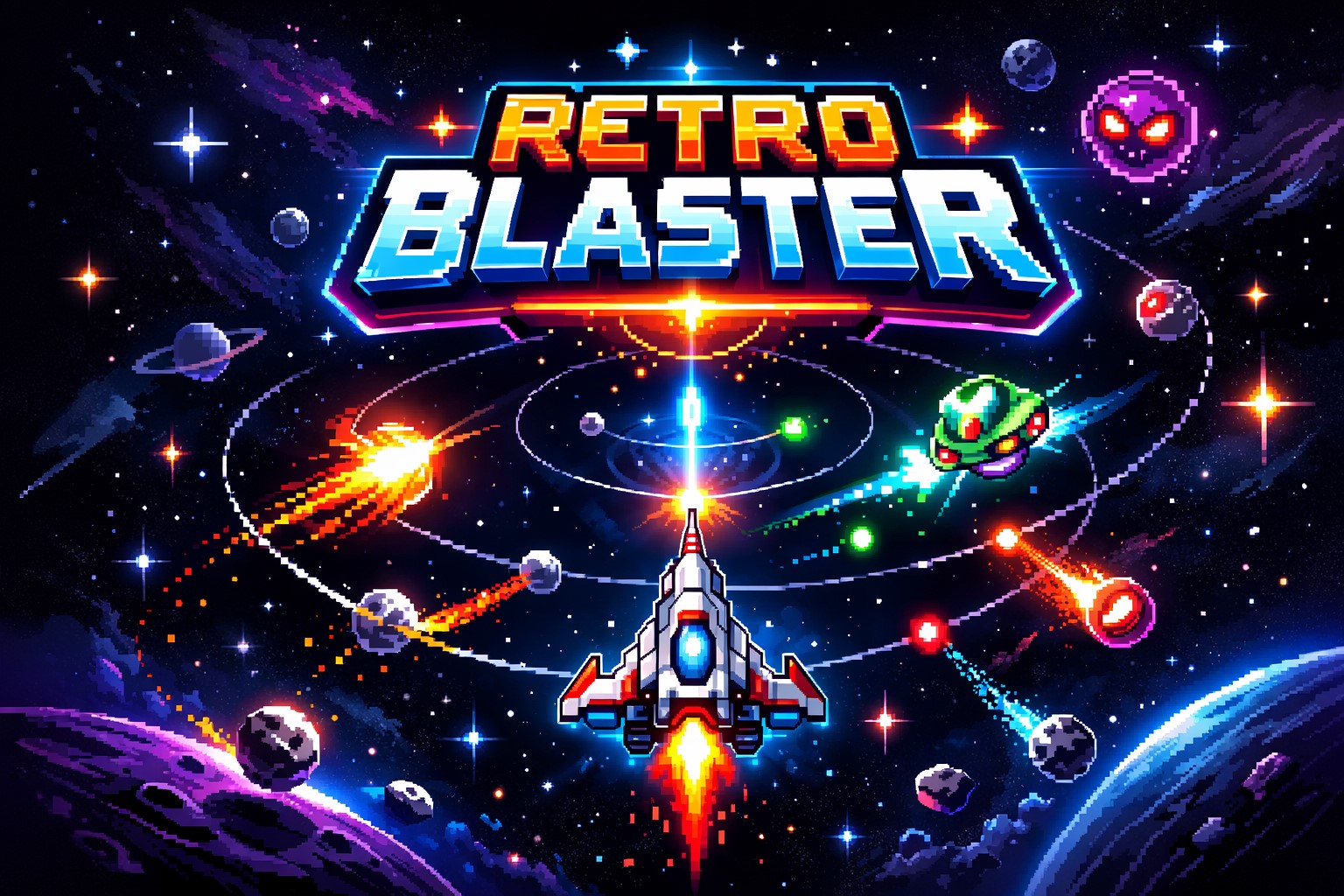 Retro Blaster Logo