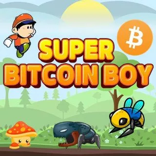 Super Bitcoin Boy Logo